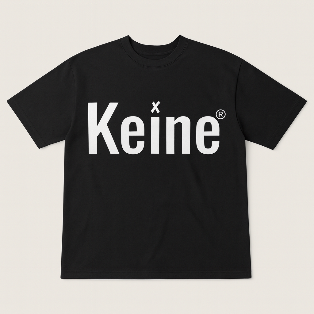 Boxy KEINE Heavy Tee Black